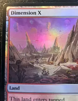 Dimension X 0183 Foil Land Teenage Mutant Ninja Turtles Magic: The Gathering - Image 2