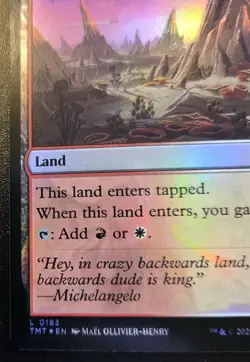 Dimension X 0183 Foil Land Teenage Mutant Ninja Turtles Magic: The Gathering - Image 4