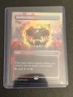 Sundown Pass (Borderless Foil) R Secrets of Strixhaven 305 NM - Image 1