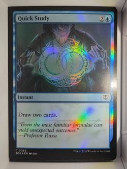 Quick Study (FOIL) - C65 - MTG - Secrets of Strixhaven (SOS) - Image 1