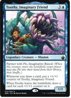 TOOTHY, IMAGINARY FRIEND 12 RARE BATTLEBOND MAGIC: THE GATHERING LP - Image 1