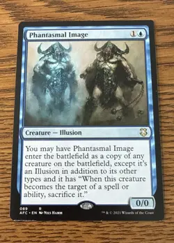 MTG Phantasmal Image Commander: Adventures in the Forgotten Realms Rare NM MAGIC - Image 1