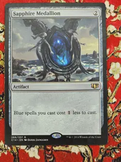 MTG Sapphire Medallion C14 266 LP - Commander 2014 Lightly Played - Image 1