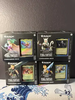 MTG Final Fantasy Commander Decks Set of 4 Deck Magic the Gathering Case - Image 1