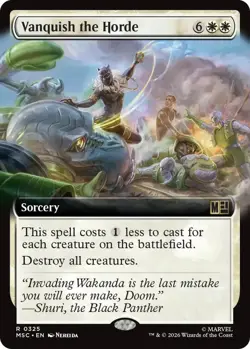 MTG Vanquish the Horde (Extended Art) 325 R Commander: Marvel Super Heroes NM - Image 1