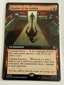 MTG Shadow of the Goblin 0262 Regular (Extended Art) Marvel's Spider-Man NM - Image 1