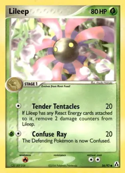 Lileep 56/92 Common Legend Maker Pokemon Lightly Played - Image 1