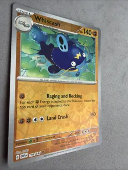 Pokemon TCG * SV Obsidian Flames * 109/197 Whiscash REVERSE HOLO Uncommon * NM - Image 2