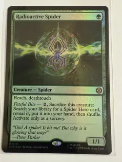 MTG Radioactive Spider 0111 Foil Marvel's Spider-Man NM SPM - Image 1