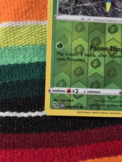 Spinarak (Peelable Ditto) 006/078 Holo Common Pokemon GO Pokemon NM - Image 3