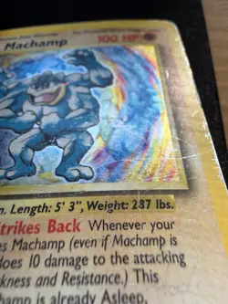 Wizards of the Coast Pokemon TCG Machamp 8/102 Base Set 1st Ed Holo 100 HP - Image 3