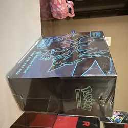 Pokemon TCG Mega Evolution Phantasmal Flames Pokemon Center ETB Sealed w/acrylic - Image 2