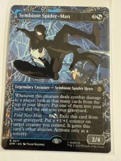 MTG Symbiote Spider-Man Regular 0217 (Borderless) Marvel's Spider-Man NM SPM - Image 1