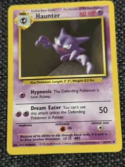 Haunter 29/102 Uncommon Base Set Pokemon English Lightly Played - Image 1