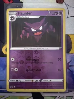 HAUNTER 084/202 SWORD & SHIELD Reverse Holo Uncommon Pokemon - Image 1