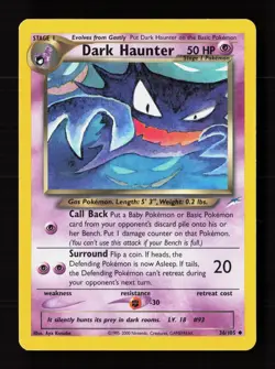 Dark Haunter 36/105 Uncommon Neo Destiny Pokemon Unlimited Moderately Played - Image 1