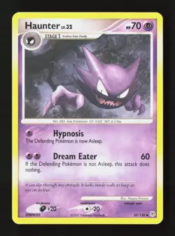 Haunter 50/130 Uncommon Diamond & Pearl Pokemon Lightly Played - Image 1