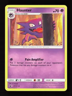 Haunter 37/111 Uncommon Crimson Invasion Pokemon Near Mint - Image 1
