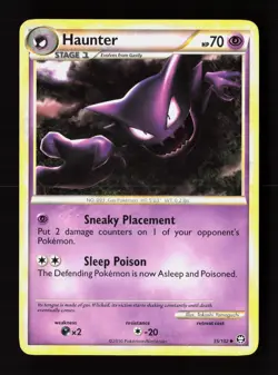 Haunter 35/102 Uncommon HGSS Triumphant Pokemon Lightly Played - Image 1
