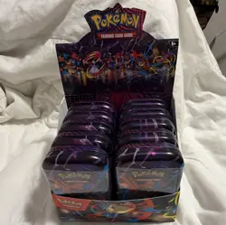 Pokemon TCG Sealed Tin Display Box, Assorted Artwork, 6+ MEGA EVOLUTION/DESTINED - Image 1