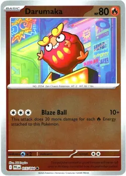 Darumaka Reverse Holo 15/94 Pokemon Phantasmal Flames - Free Ship On Extras - Image 1