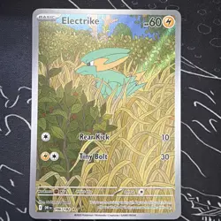 Pokemon Destined Rivals Electrike Illustration Rare 196/182 - Image 1