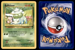 Bulbasaur 67 130 C Base Set 2 Pokemon MP - Image 3
