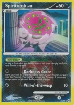 Lightly Played Spiritomb - 32/99 - Promotional - Crosshatch Holo Pokemon League - Image 1