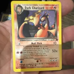 Pokemon TCG Dark Charizard Team Rocket 4/82 Holo Rare 80 HP English 2000 - Image 1