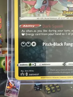 Pokemon TCG Hydreigon SWSH037 Black Star Promo Darkness Ablaze Stamp - Image 3