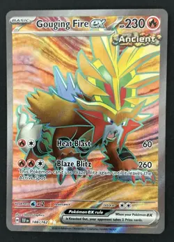 Pokemon TCG Gouging Fire ex Scarlet & Violet-Temporal Forces 188/162 Holo Ultra - Image 1