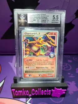 Pokemon English D&P Charizard G Lv. X Holo Promo BGS 5.5 Excellent+ PSA - Image 1