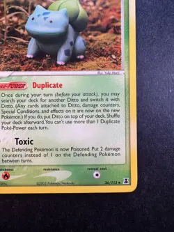 2005 Pokemon Ditto (Bulbasaur) Delta Species 36/113 Non-holo Regular - Image 5