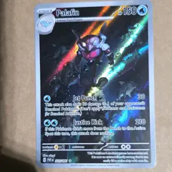 Pokemon TCG Palafin 225/091 SV Paldean Fates Illustration Rare Full Art Holo - Image 1