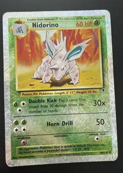 Pokemon TCG Nidorino 56/110 Legendary Collection Reverse Holo 2002 60 HP - Image 2