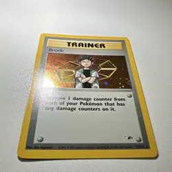 Wizards of the Coast Brock Gym Heroes 1st Edition EN 2000 15/132 Holo Rare - Image 4