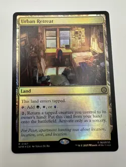 Urban Retreat (FOIL) Marvel's Spider-Man (SPM) - MTG NM MTG IN Hand - Image 2