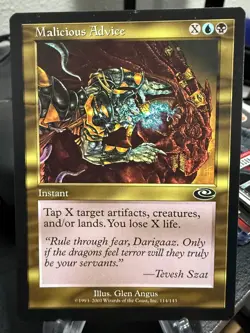MTG Magic the Gathering Planeshift Malicious Advice - Image 1