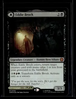 Eddie Brock // Venom, Lethal Protector - 55 - SPM - Foil - NM - MTG - Image 1