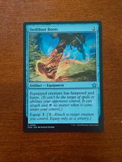 Magic The Gathering: Swiftfoot Boots - FDN - Uncommon - NM Unplayed - MTG - Image 1