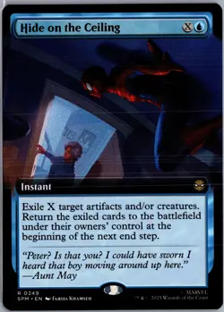 Hide on the Ceiling Extended Art 249 MTG Marvel's Spider-Man Non-Foil NM/M - Image 1