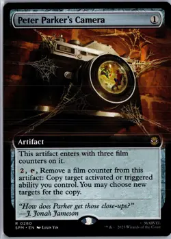 Peter Parker's Camera Extended Art 280 MTG Marvel's Spider-Man Non-Foil NM/M - Image 1