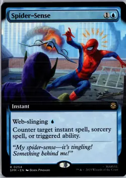 Spider-Sense Extended Art 254 MTG Marvel's Spider-Man Non-Foil NM/M - Image 1