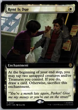 Rent Is Due Extended Art 247 MTG Marvel's Spider-Man Non-Foil NM/M - Image 1