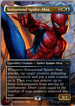 Sensational Spider-Man Borderless 25 MTG Marvel's Spider-Man Non-Foil NM/M - Image 1