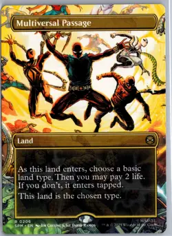 Multiversal Passage Borderless 206 MTG Marvel's Spider-Man Non-Foil NM/M - Image 1