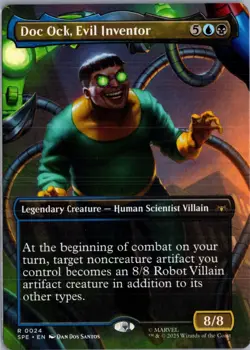 Doc Ock, Evil Inventor Borderless 24 MTG Marvel's Spider-Man Non-Foil NM/M - Image 1