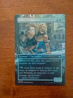 MTG Ajani's Pridemate (Borderless) FOIL - Foundations (FDN) U 0293 - Image 1