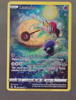 Lunatone GG11/GG70 Holo Crown Zenith Galarian Gallery Pokemon NM - Image 1