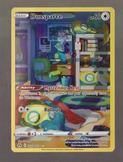 Dunsparce GG23/GG70 Holo Crown Zenith Galarian Gallery Pokemon NM - Image 1
